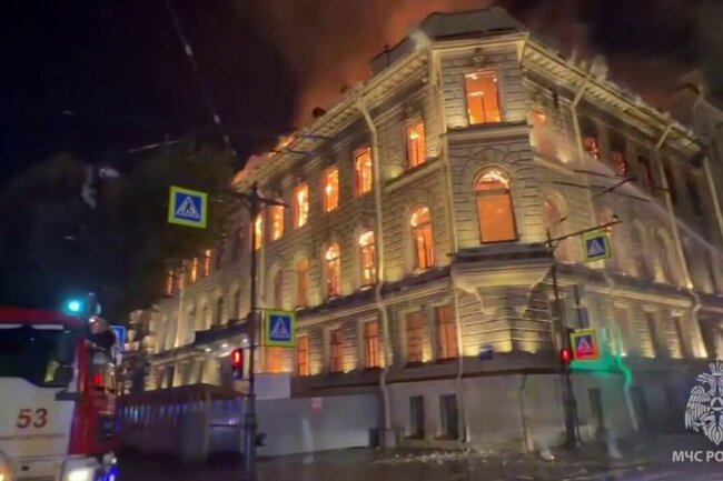 особняк Миллера в Петербурге / пожар
