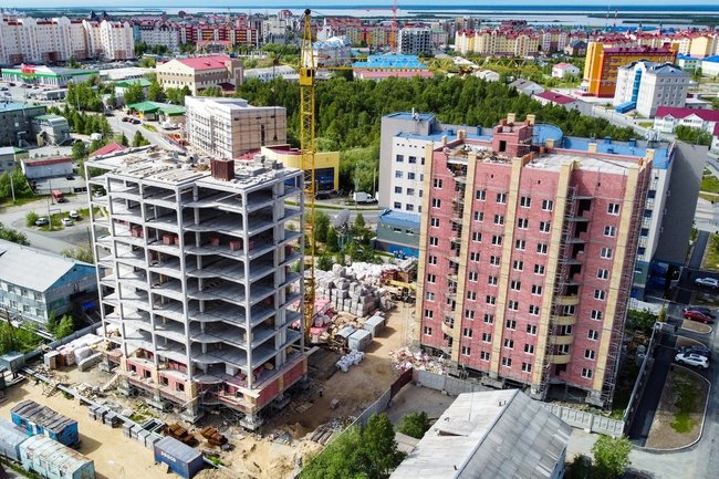 В Салехарде идет строительство 26 многоэтажных домов