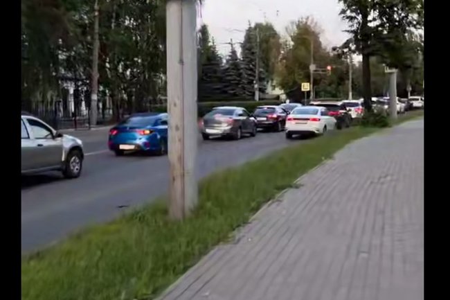 пробки на АЗС