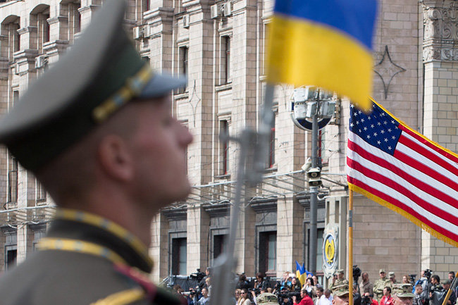 Украина США флаг