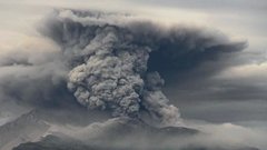 Вулкан Шивелуч на Камчатке дважды в течение суток выбросил пепел