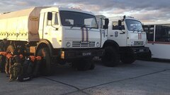 В Новороссийске случился пожар на промышленном объекте из-за беспилотника