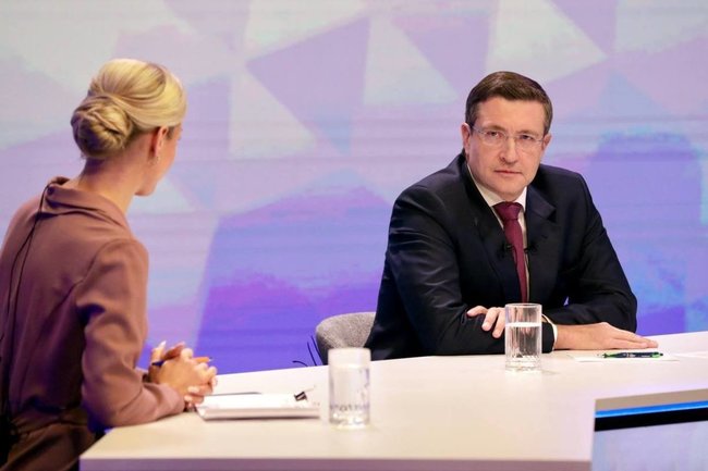 Губернатор Нижегородской области Глеб Никитин / Прямая линия