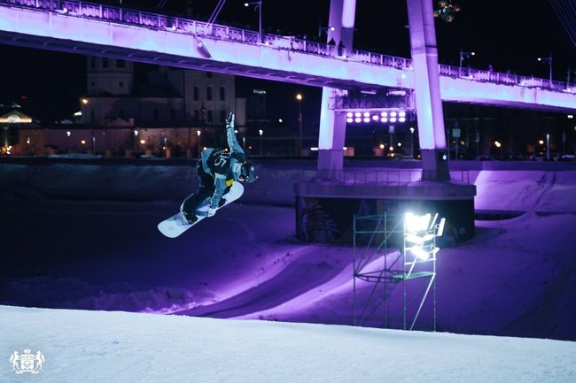 Битва на Туре спортивный фестиваль сноуборд Тюмень Мост влюбленных