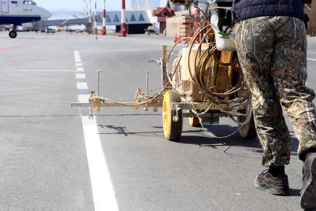 Обновление маркировки в аэропорту ЯНАО Новый Уренгой