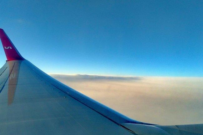 самолет, лайнер, полет, небо