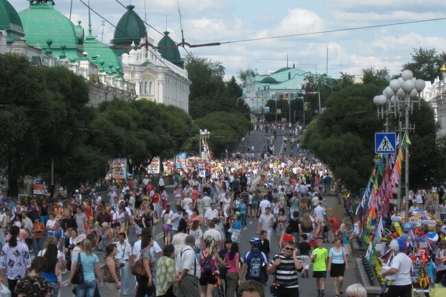 Омск Любинский проспект. Тематическая фотография города.