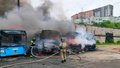 Владивсток пожар автобусы пожарный мчс