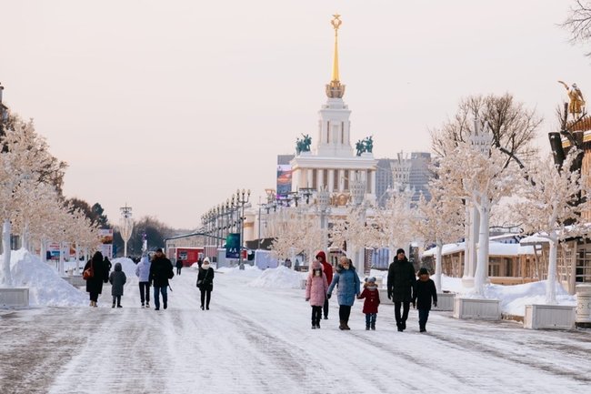 Москва погода мороз зима