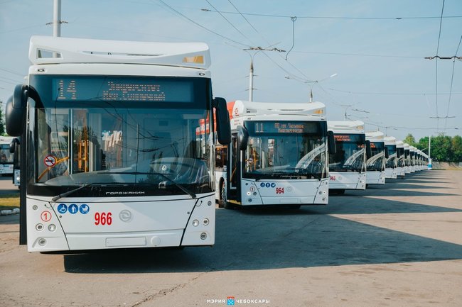 В Чебоксарах обновили почти треть троллейбусного парка