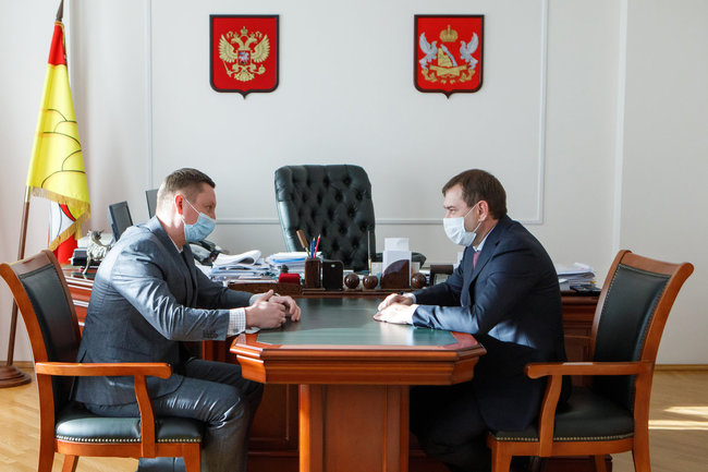 Владимир Нетёсов и Денис Чушкин обсудили реализацию Национального плана развития конкуренции в Воронежской области