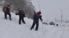 В центре Петропавловска-Камчатского сошла снежная лавина
