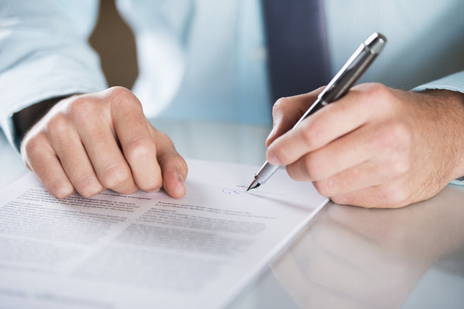 ручка / договор