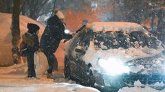 Москву 26 декабря накрыла снежная буря