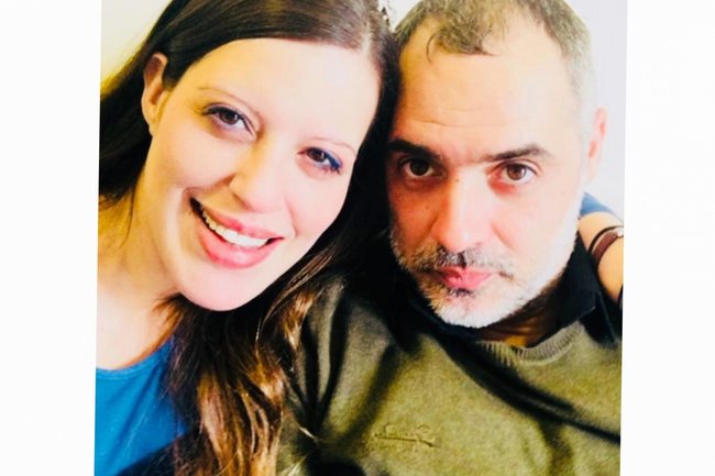 Анжелика Азимаки с мужем