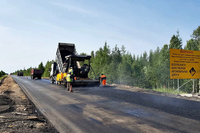 Началась реконструкция дороги на въезде в Сургут из поселка Белый Яр