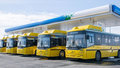 В Салехард поступили семь новеньких брендированных автобусов автобус транспорт 