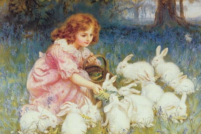 «Кормление кроликов», 1904 г.