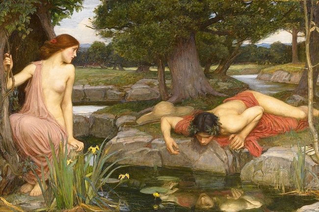 Джон Уильям Уотерхаус «Эхо и Нарцисс» 1903 г. Холст, масло.