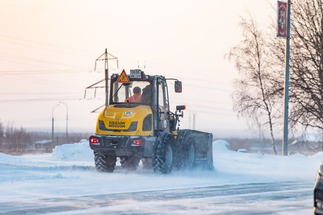 уборка снега снегоуборочная техника