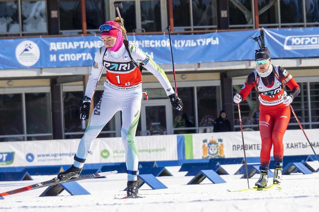 Биатлонистка из Югры Екатерина Носкова стала третьей на чемпионате России