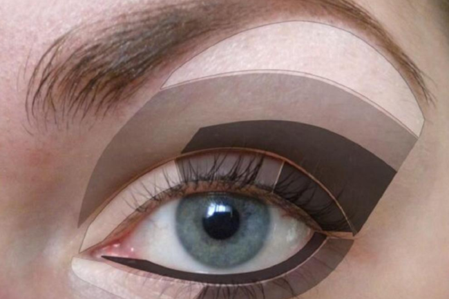 Как правильно накрасить глаза тенями