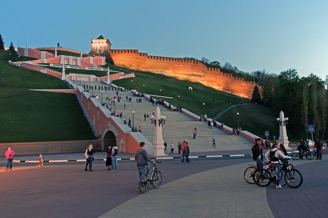 В Нижнем Новгороде восстанавливают Чкаловскую лестницу