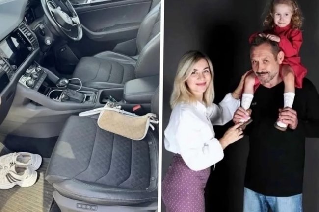 Семья Усольцевых и их автомобиль.