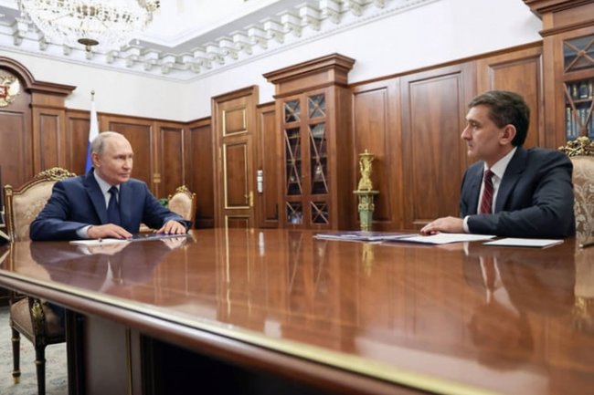 Андрей Рюмин на встрече с Владимиром Путиным в Кремле