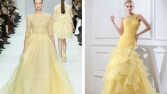 Желтые платья для невест становятся модным трендом