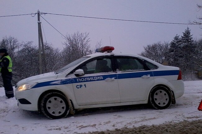 Полицейский автомобиль в Москве. Архивная иллюстрация, не кадр описанного задержания.