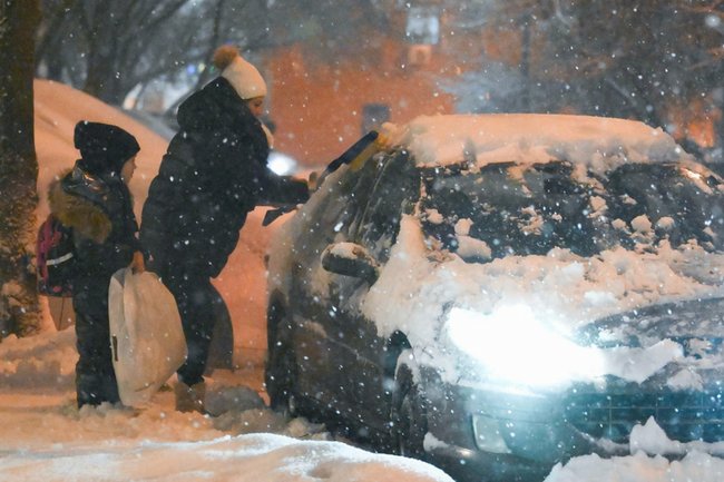 Заснеженная Москва, 25 декабря 2025 года