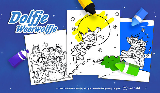 Раскраска Долфи оборотень