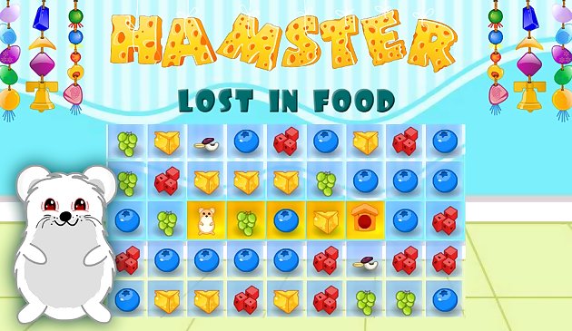 Хомяк заблудился в еде