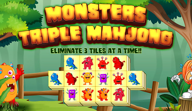 Монстр тройной маджонг