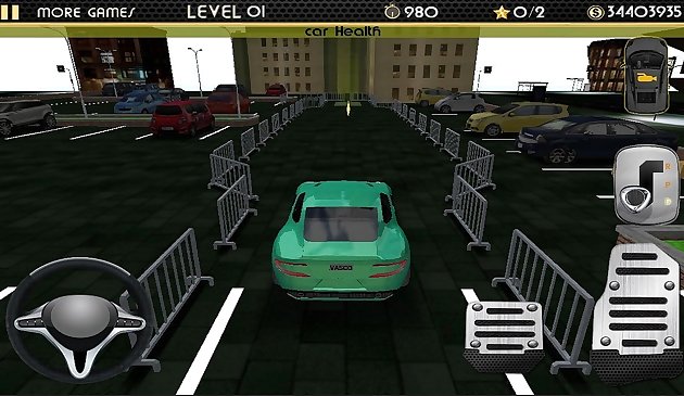 Simulator Parkir Mobil Malam
