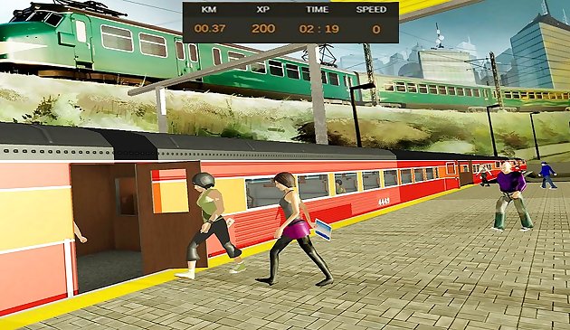 现代火车驾驶模拟器：城市火车游戏