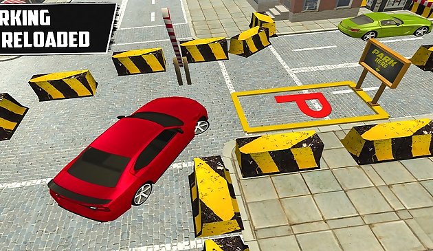 Simulador de estacionamento de carro do shopping da cidade