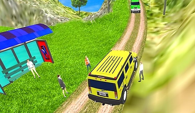 Сумасшедшее вождение такси-джипа