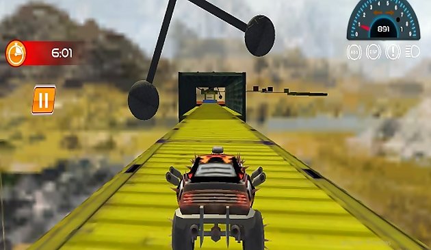 Mega Levels Car Stunt Impossible Track Game