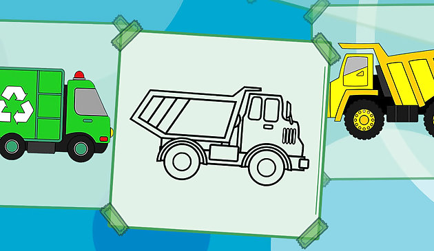 Грузовик. Книжка раскраска