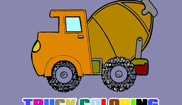 Libro da colorare camion