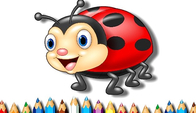 Libro para colorear ladybug