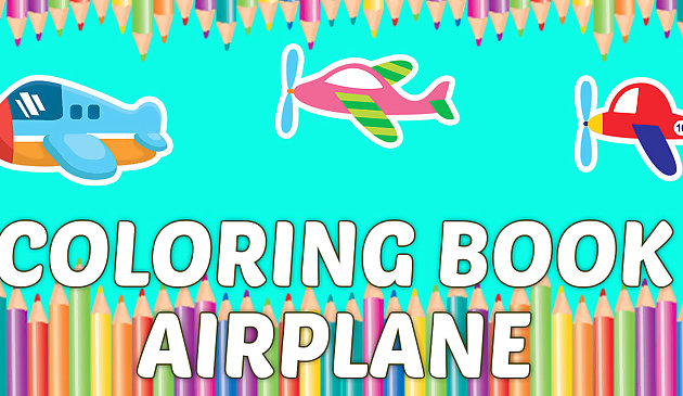 Coloração Livro Avião crianças Educação