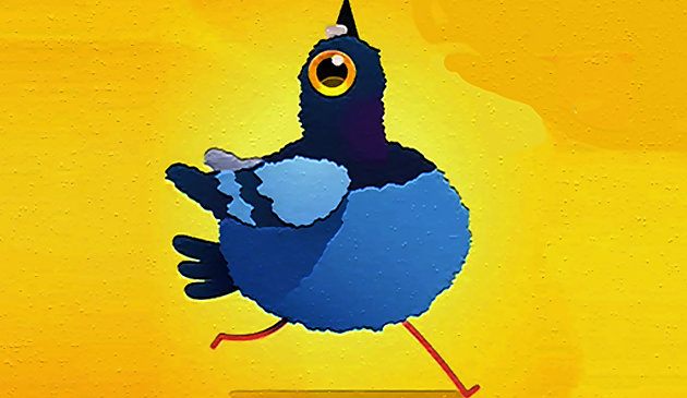 Мультяшный голубь. Пазл