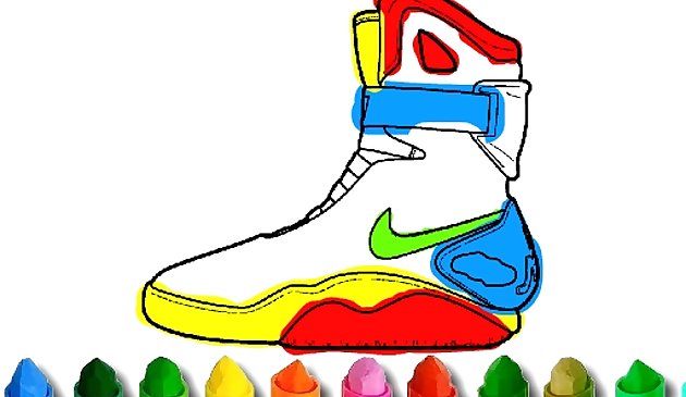 Coloriage de chaussures BTS