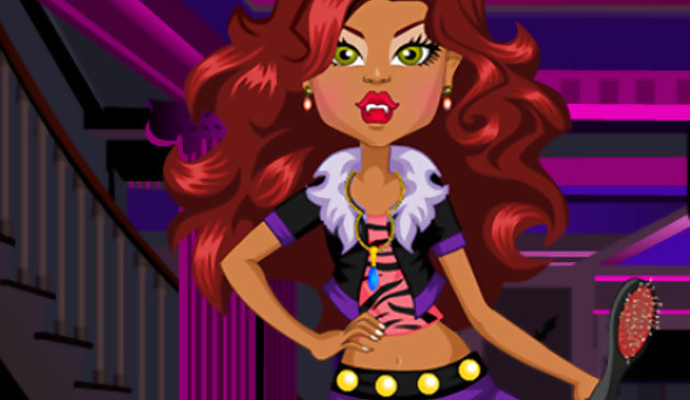 Clawdeen Lobo coqueteando Dressup