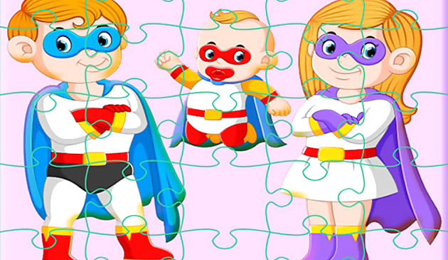 Jigsaw da família super-herói