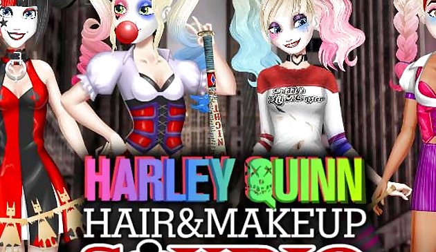 Харли Квин: студия волос и макияжа