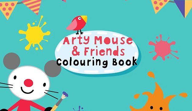Libro da colorare arty topo